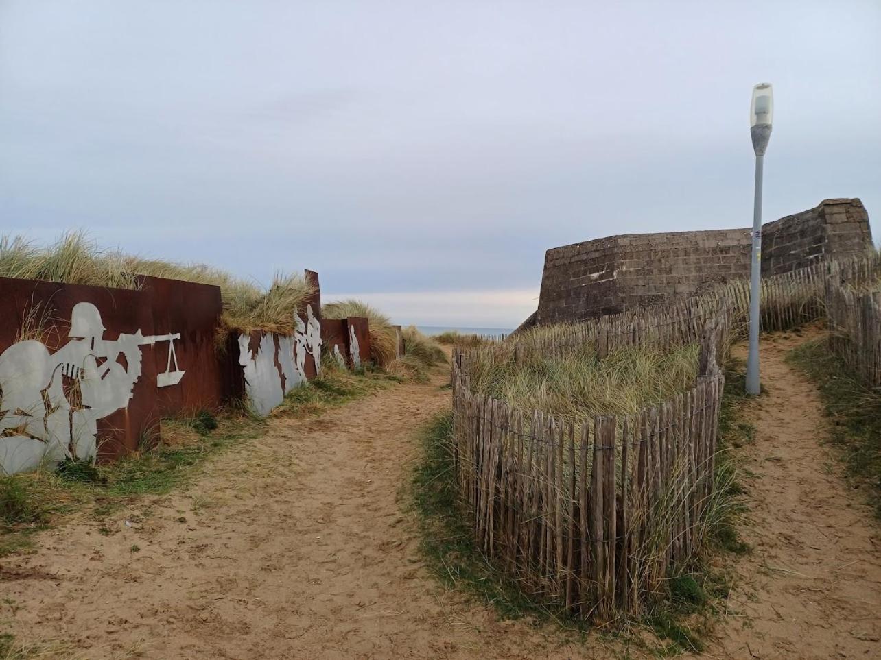 Le 501 F2 De Plain-Pied Avec Terrasse Lägenhet Courseulles-sur-Mer Exteriör bild